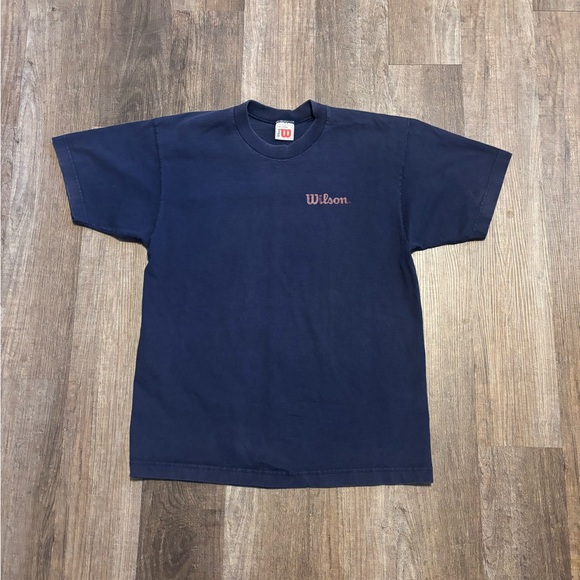 Vintage Wilson Faded Boxy Fit Logo Tee - Picture 1 of 3